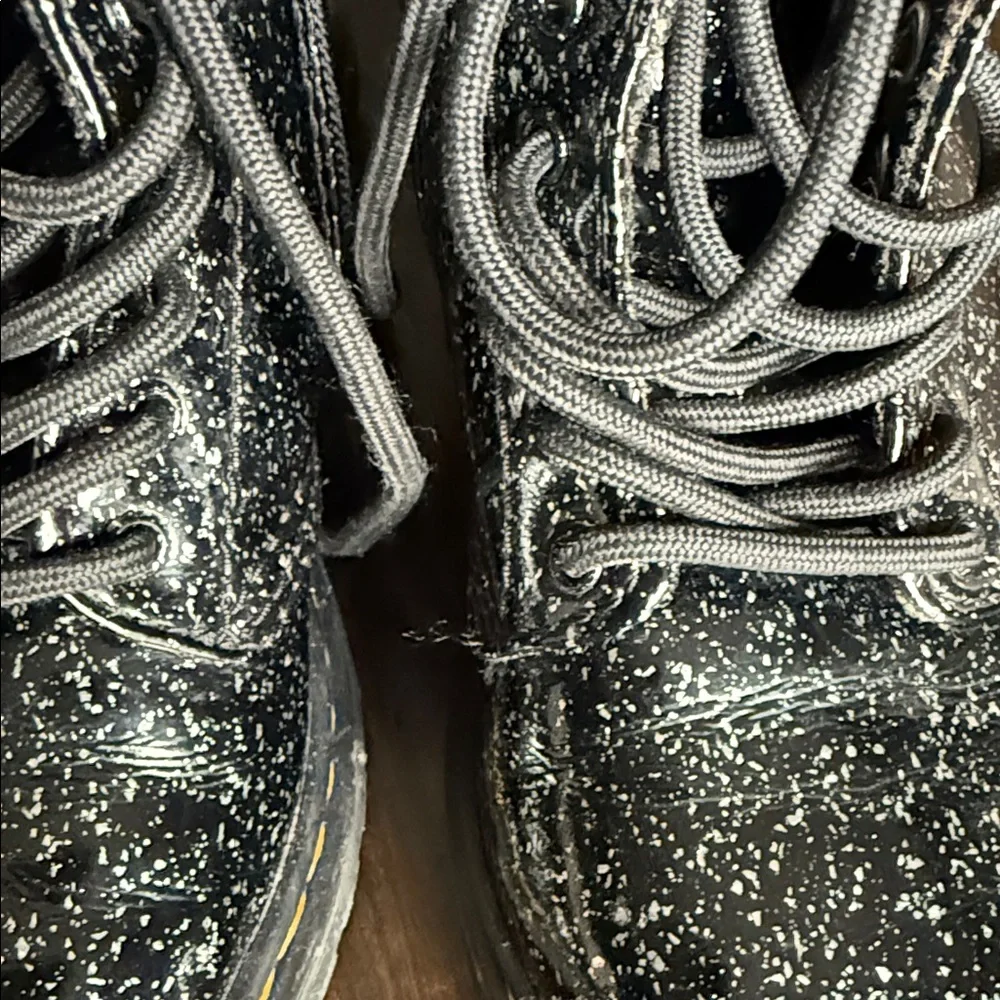 Dr. Martens Kids Sparkly Black Boots